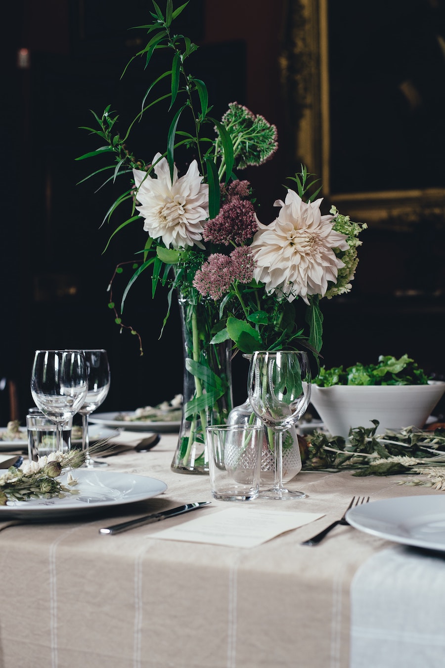 floral table centerpiece