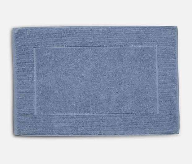 Brooklinen bath mat rug ocean blue